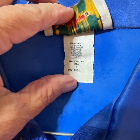 Beautiful royal blue bling show shirt - Picture 4 of 5